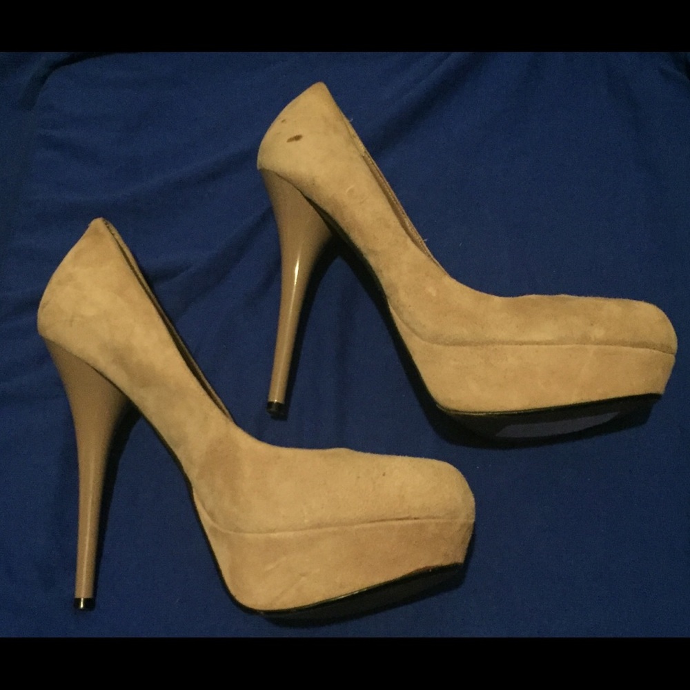Suede Platform heels